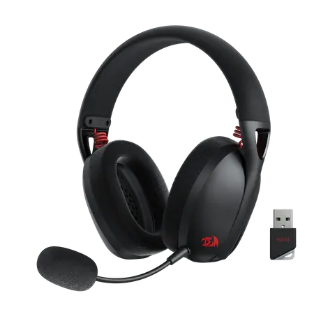 Redragon H848 Bluetooth Wireless Gaming Headset - Lightweight - 7.1 Surround Sound - 40MM Drivers - Detachable Microphone - Multi Platforms for PC, PS5/4/3, Switch, Mobile  المتحدة للألكترونيات