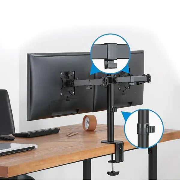 Lumi Double Joint Steel Monitor Arm for 13"-32" LED LCD Monitor ستاند شاشة  المتحدة للألكترونيات