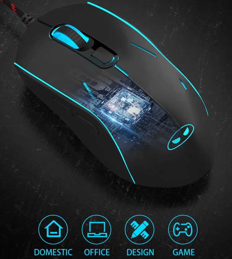 MageGee v12 Wired Mouse (Black)