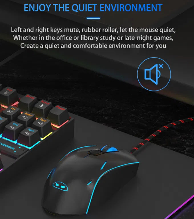 MageGee v12 Wired Mouse (Black)