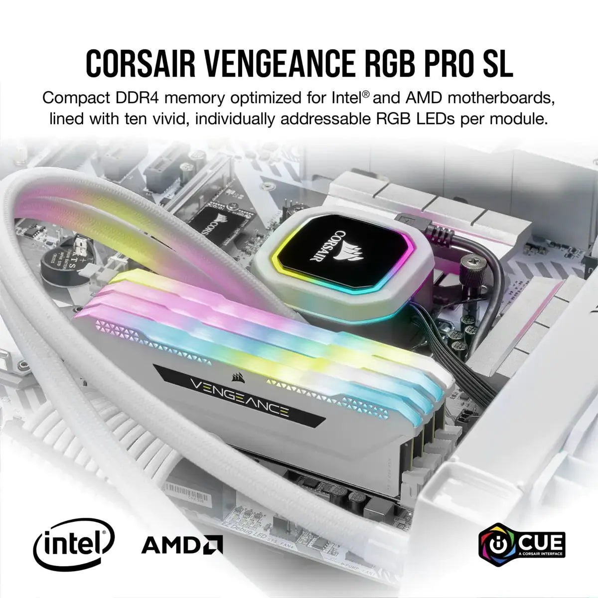 VENGEANCE RGB PRO SL 32GB (2x16GB) DDR4 DRAM 3200MHz C16 - المتحدة للألكترونيات