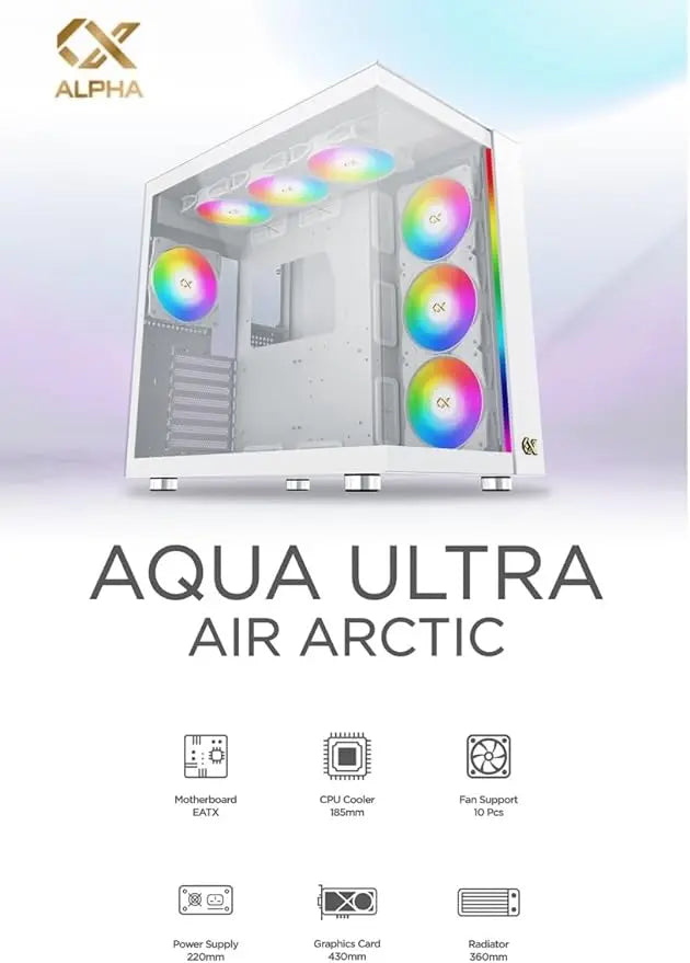 Xigmatek AQUA Ultra Air Arctic [ WH ] - المتحدة للألكترونيات