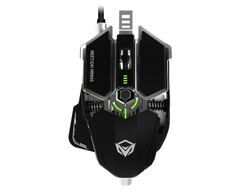 MEETION RGB Programmable Gaming Mouse M990S Black