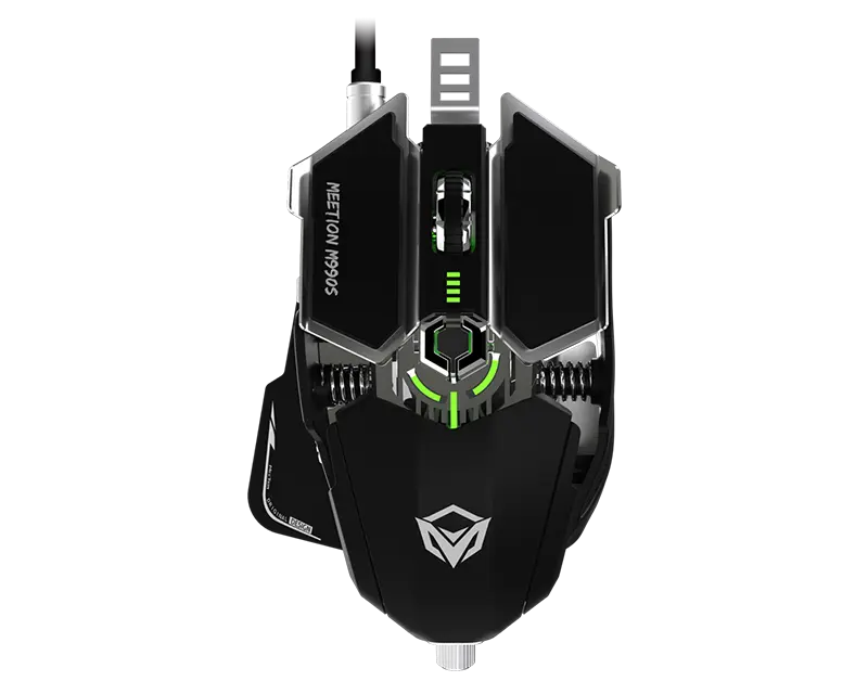 MEETION RGB Programmable Gaming Mouse M990S Black - المتحدة للألكترونيات