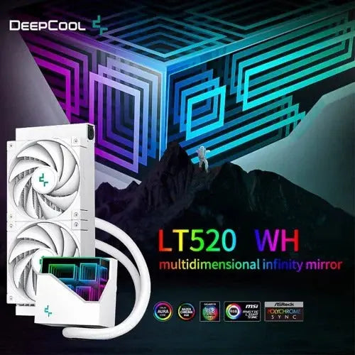 DeepCool LT520 240 mm Liquid Cooler White Edition - المتحدة للألكترونيات