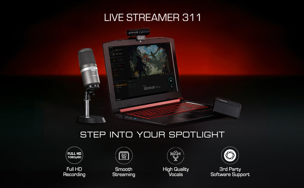 AVerMedia Live Streamer 311 STREAM TOOLS اداوت البث