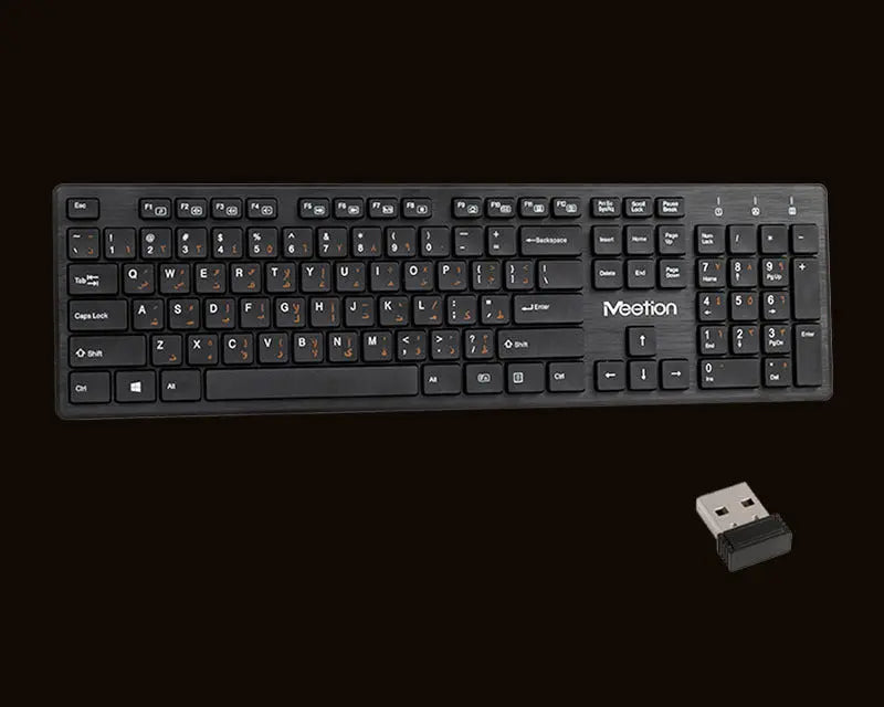 MEETION 2.4G Slim Computer Wireless Keyboard WK841  المتحدة للألكترونيات